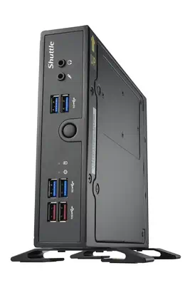 XPC slim Barebone DS50U5, i5-1335U, 2x LAN (1x 2.5Gbit ,1x 1Gbit), 1xCOM,1xHDMI,1xDP, 1x VGA, fanles - Shuttle - visuel 2