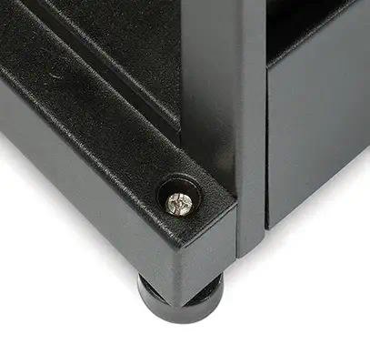 APC NetShelter SX 48U Noir APC - visuel 1 - hello RSE - Ouvertures d'accès aux câbles avec brosses préinstallées