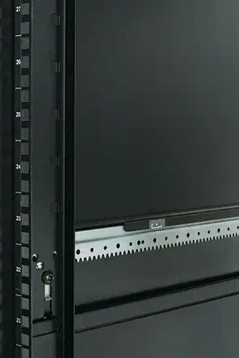 APC NetShelter SX 48U Noir APC - visuel 1 - hello RSE - Matériel de montage intégré avec possibilité d'alignement pour armoires de différentes largeurs