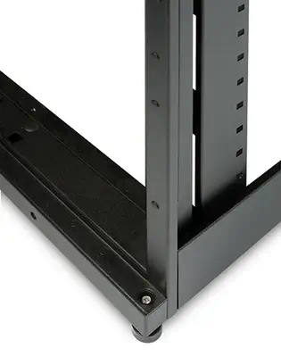 APC NetShelter SX 48U Noir APC - visuel 1 - hello RSE - Roulettes et pieds de réglage discrets, positionnables sur le dessous ou le dessus