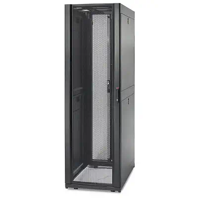 APC NetShelter SX 48U Noir APC - visuel 1 - hello RSE - Porte avant perforée à profil incurvé
