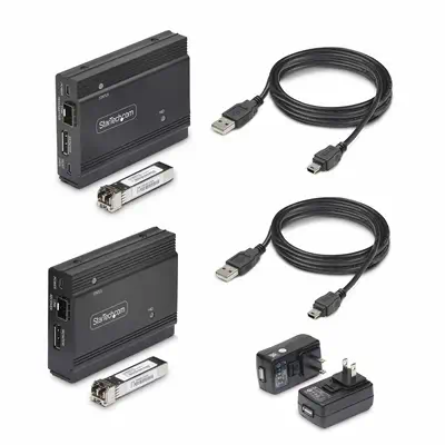Extendeur KVM DisplayPort sur Fibre Optique, 4K 60Hz, Kit d'Extension de Console, Jusqu'à 300m (Mult - StarTech - Disque dur Externe - visuel 8