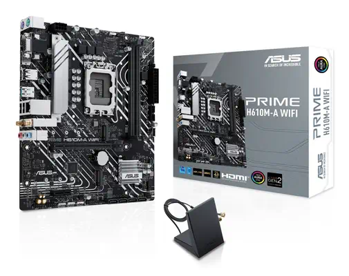 ASUS PRIME H610M-A WIFI Intel H610 LGA 1700 micro ATX - Asus - Carte mère - visuel 1