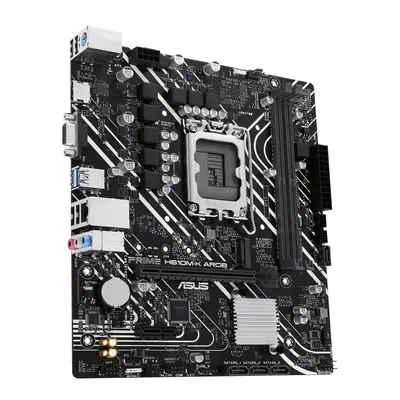 ASUS PRIME H610M-K ARGB Intel H610 LGA 1700 Asus - visuel 1 - hello RSE - Support de mémoire robuste