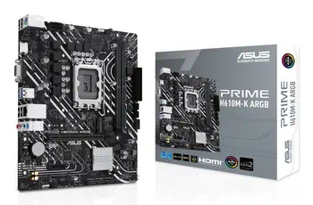 ASUS PRIME H610M-K ARGB Intel H610 LGA 1700 micro ATX comparaison
