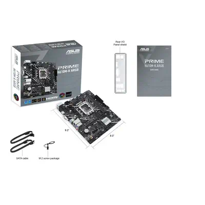 ASUS PRIME H610M-K ARGB Intel H610 LGA 1700 micro ATX - Asus - Carte mère - visuel 6