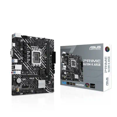 ASUS PRIME H610M-K ARGB Intel H610 LGA 1700 Asus - visuel 1 - hello RSE - Conception durable
