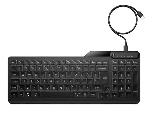 HP STORE 3PL clavier Bureau USB Noir - Clavier - visuel 4