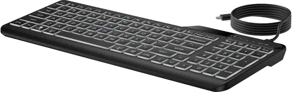 Vente HP 405 Multi-Device Backlit Wired Keyboard HP au meilleur prix - visuel 2