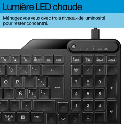 HP STORE 3PL clavier Bureau USB Noir - Clavier - visuel 10