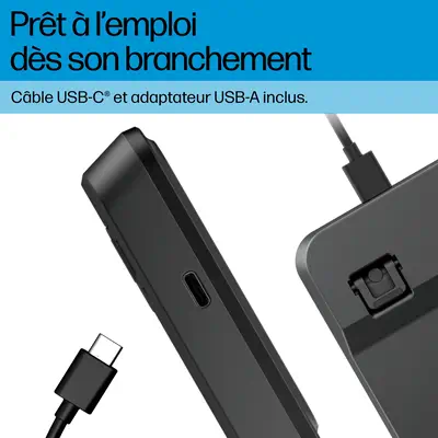 HP STORE 3PL clavier Bureau USB Noir - Clavier - visuel 4