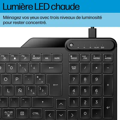 HP STORE 3PL clavier Bureau USB Noir - Clavier - visuel 8