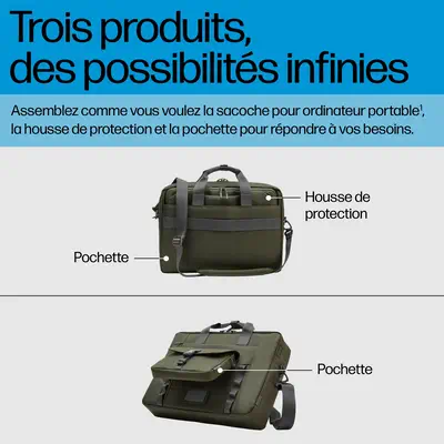 Sacoche modulaire pour ordinateur portable HP 15,6 pouces - Sacoche & Housse - visuel 8