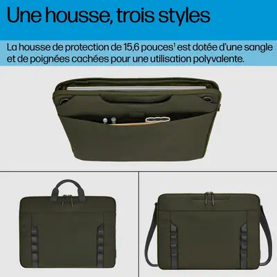 Housse modulaire pour PC portable HP 15,6 pouces HP - visuel 1 - hello RSE - Poignées dissimulables