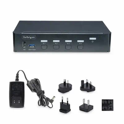 Switch KVM DisplayPort 4 Ports, Moniteur Unique 4K 60Hz, 6 Ports USB, Commutation par Touche de Racc - StarTech - Switchs et Hubs - visuel 6