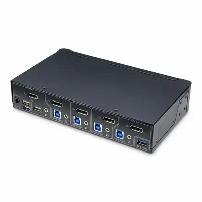 Switch KVM DisplayPort 4 Ports, Moniteur Unique 4K 60Hz, 6 Ports USB, Commutation par Touche de Racc - StarTech - Switchs et Hubs - visuel 2