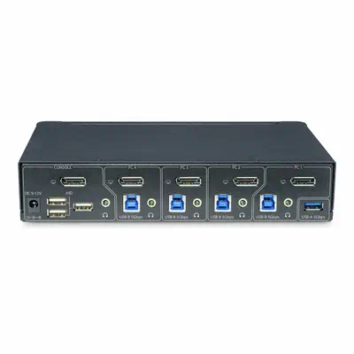 Switch KVM DisplayPort 4 Ports, Moniteur Unique 4K 60Hz, 6 Ports USB, Commutation par Touche de Racc - StarTech - Switchs et Hubs - visuel 4