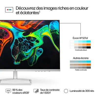 HP Series 5 Écran Full HD 27 pouces HP - visuel 1 - hello RSE - Taux de rafraîchissement de 100 Hz