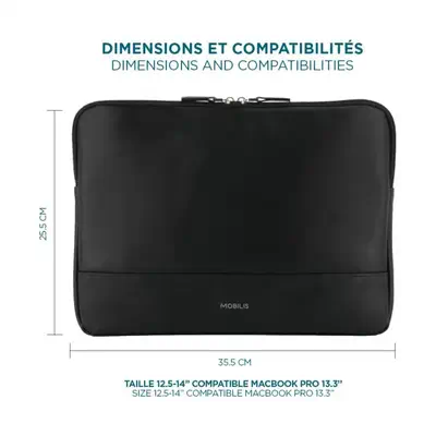 Mobilis Origine 2 35,6 cm (14") Housse Noir - Sacoche & Housse - visuel 2