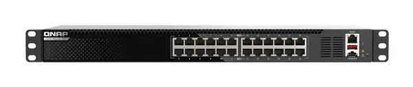 QNAP QSW-M3224-24T commutateur réseau Géré L3 10G Ethernet (100/1000/10000) 1U Noir, Argent - Switchs et Hubs - visuel 2