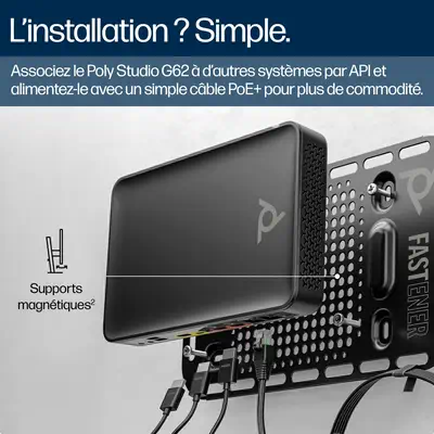 Système de visioconférence Poly Studio G62 avec kit Poly - visuel 1 - hello RSE - Vue centrale sur la salle