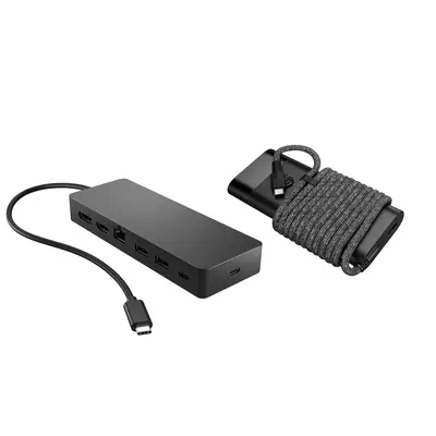Ensemble combiné concentrateur USB-C et chargeur pour PC portable HP Universal - Station d'accueil pour portable - visuel 5