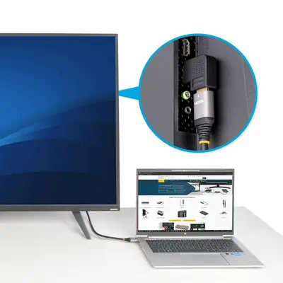 StarTech Adaptateur HDMI 2.0 à Angle Droit, Mâle vers - Câble HDMI - visuel 7