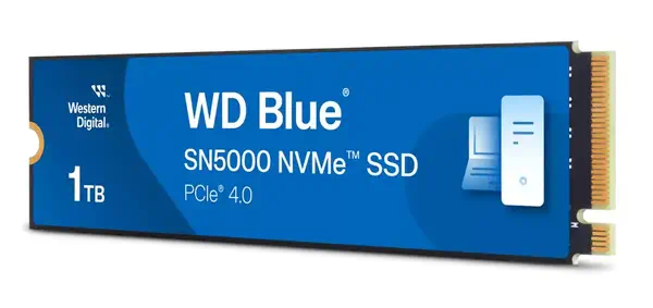 Western Digital Blue SN5000 1 To M.2 PCI Western Digital - visuel 1 - hello RSE - Consommation d'énergie efficace
