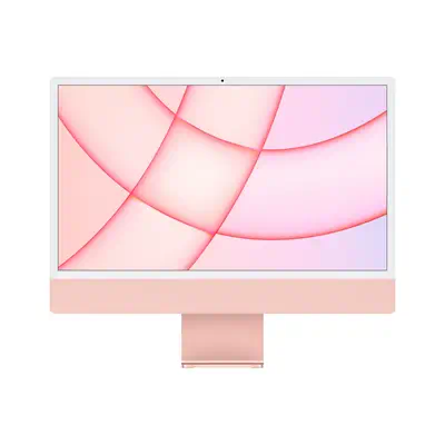 iMac 24'' 4.5K M1 (CPU 8 / GPU 7) 8Go 256Go SSD 2021 Rose - Grade Reconditionné en France Très bon é - Apple - Unité centrale reconditionnée - visuel 1