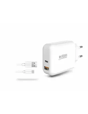 Urban Factory PSC45UF chargeur d'appareils mobiles Universel Blanc Secteur Intérieure - Boitier d'alimentation - visuel 2
