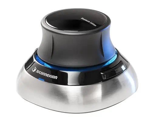 3Dconnexion SpaceMouse souris Bureau RF Wireless + Bluetooth + USB Type-A 6DoF - Souris - visuel 1