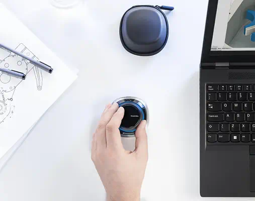 3Dconnexion SpaceMouse souris Bureau RF Wireless + Bluetooth + USB Type-A 6DoF - Souris - visuel 2