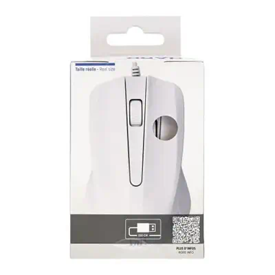 T'nB MSHARKWH souris Universel Ambidextre USB Type-A Optique 1000 DPI - T'NB - Souris - visuel 4