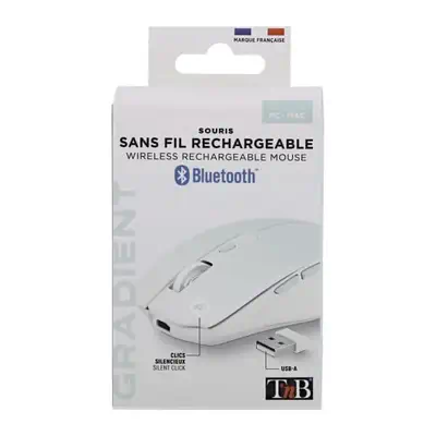 T'nB MWGRADIENTBL souris Droitier Bluetooth + USB Type-C 1600 DPI - T'NB - Souris - visuel 6