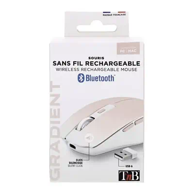 T'nB MWGRADIENTPK souris Droitier Bluetooth + USB Type-C 1600 DPI - T'NB - Souris - visuel 6