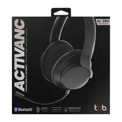 T'nB ACTIVANC écouteur/casque Avec fil &sans fil Arceau Appels/Musique Bluetooth Noir - T'NB - Casque Micro - visuel 7