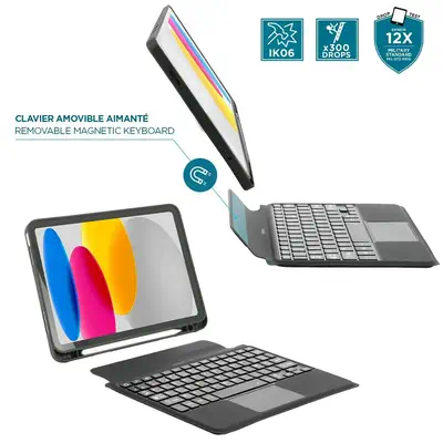 Mobilis 029036 étui pour tablette 27,7 cm (10.9") Folio Noir - Etui et Housse - visuel 2