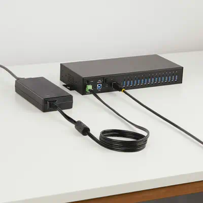 Hub Industriel à 16 Ports USB 5Gbps avec Adaptateur d'Alimentation, Boîtier Métallique, Montable, Pr - StarTech - Protection d'écran et Filtre - visuel 9
