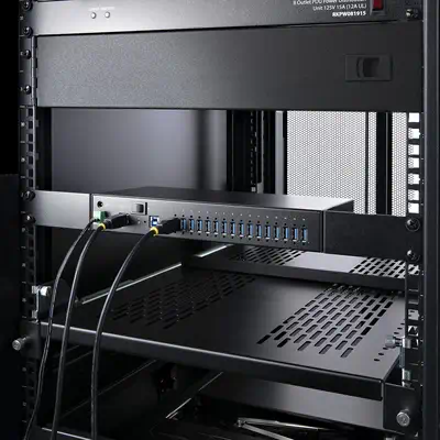 Hub Industriel à 16 Ports USB 5Gbps avec Adaptateur d'Alimentation, Boîtier Métallique, Montable, Pr - StarTech - Protection d'écran et Filtre - visuel 8