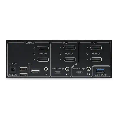 Switch KVM DisplayPort 2 Ports, 8K 60Hz / 4K 144Hz, DP 1.4, 2 Ports USB 10Gbps, 4 Ports USB HID, Com - StarTech - Switchs et Hubs - visuel 7