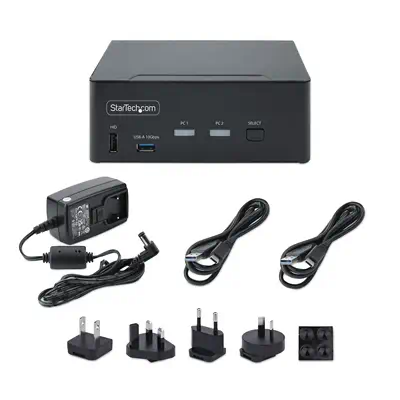 Switch KVM DisplayPort 2 Ports, 8K 60Hz / 4K 144Hz, DP 1.4, 2 Ports USB 10Gbps, 4 Ports USB HID, Com - StarTech - Switchs et Hubs - visuel 5