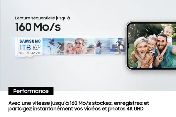Samsung Carte MicroSD EVO Plus (2024) 1 To - Carte Mémoire - visuel 7
