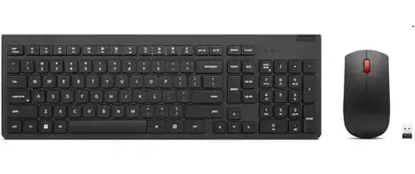 Lenovo 4X31N50712 clavier Souris incluse Universel RF sans fil Belge Noir - Clavier - visuel 2