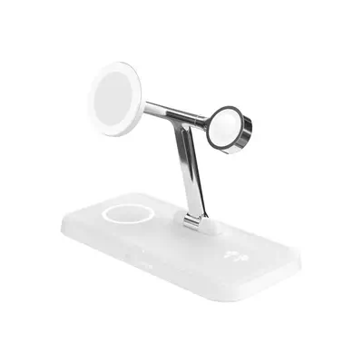 HYPER HJ3004WHGL chargeur d'appareils mobiles Écouteurs, Smartphone, Smartwatch Argent, Blanc CC, US - Hyper - Station d'accueil pour portable - visuel 1