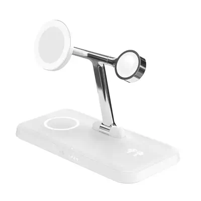 HYPER HJ3004WHGL chargeur d'appareils mobiles Écouteurs, Smartphone, Smartwatch Argent, Blanc CC, US - Hyper - Station d'accueil pour portable - visuel 2