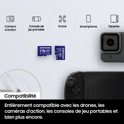 Samsung Carte MicroSD PRO Plus (2024) 1 To - Carte - Carte Mémoire - visuel 9