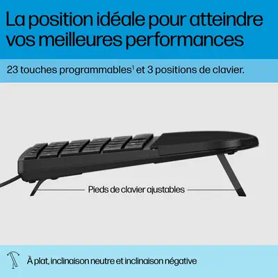HP STORE 3PL clavier Bureau USB Noir - Clavier - visuel 10