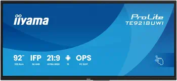 Livraison gratuite Ecran Numérique Interactif 2,32 m (91.5")