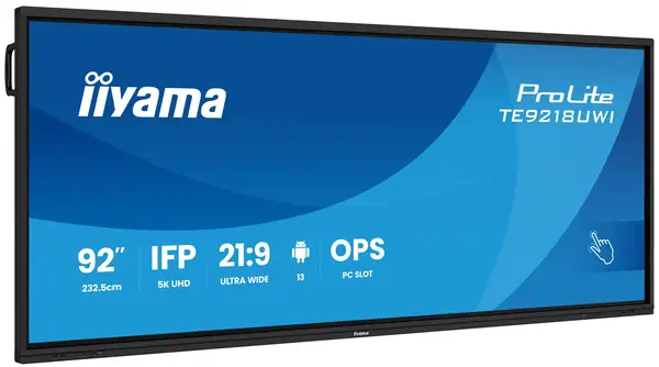 iiyama TE9218UWI-B1AG  - Ecran Numérique Interactif - visuel 2