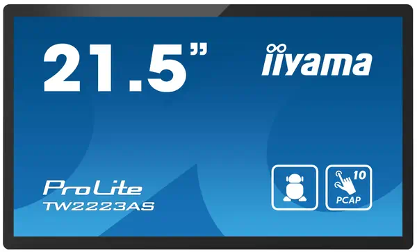 iiyama TW2223AS-B2 Écran d'affichage dynamique Écran plat interactif 54,6 cm (21.5") Wifi 400 cd/m²  - Ecran Ordinateur - visuel 1